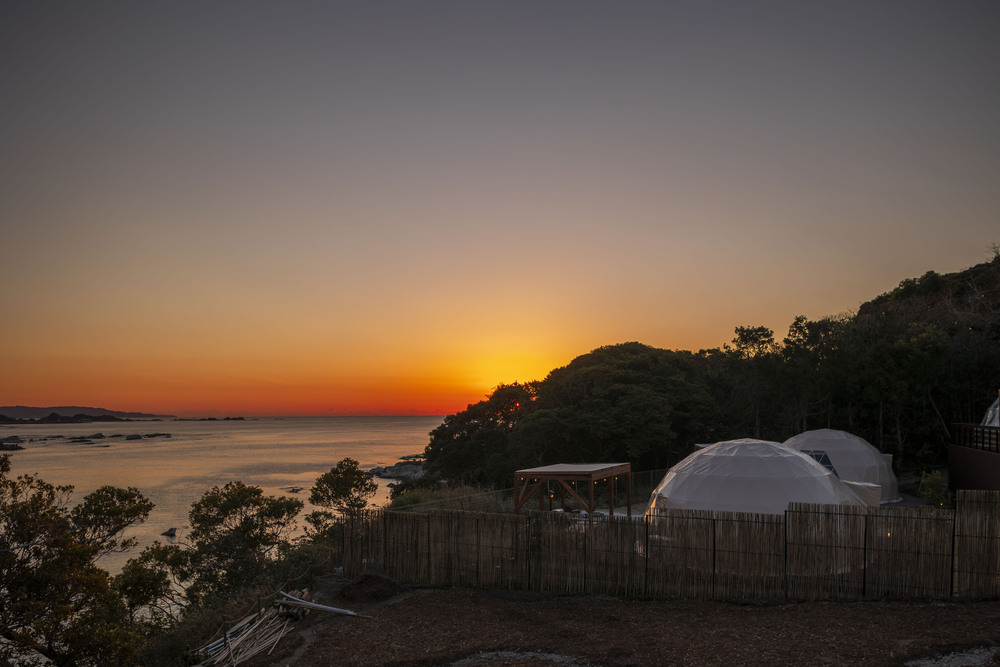 Grande施設からの夕焼け