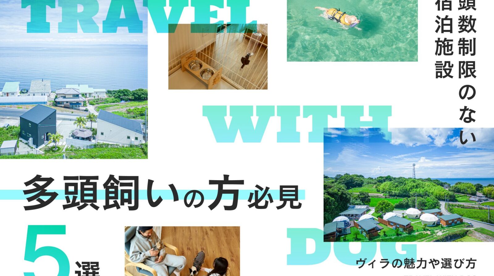 多頭飼いの方必見！頭数制限なしのおすすめ宿泊施設5選。ヴィラ（villa）の魅力や選び方